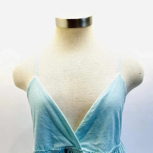 NWT SO GOODS FOR LIFE Juniors Sleeveless Straps Pullover V-Neck Blue Top Large - Picture 2 of 10